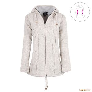 Wolljacke Resi Naturhellgrau